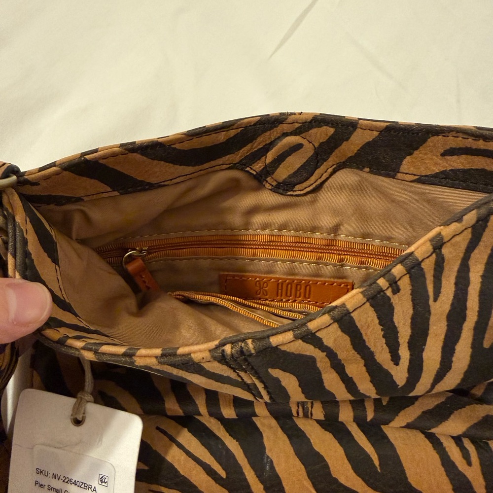 HOBO Animal Print Hobo Bag - Brown and Black - Picture 3 of 3